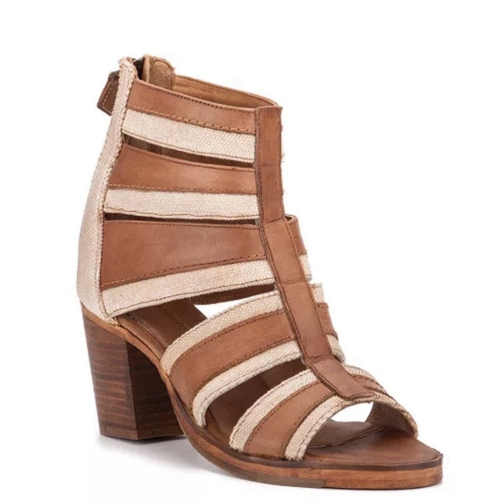 Vintage Foundry Co Women's Michelle Sandal size 10 heels‎ ankle strap leather